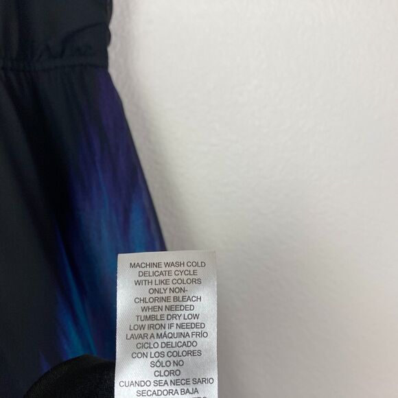 Nina Leonard Women's Pullover Maxi Dress Size 8 Artsy Abstract Vacation Resort - Picture 8 of 8